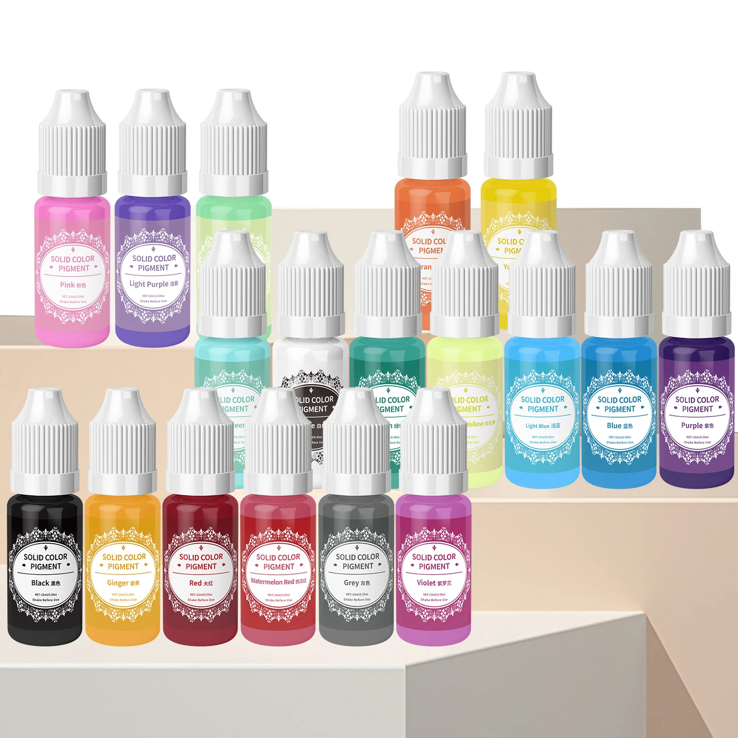 Epoxy Resin Pigment 30Color 10ml Liquid UV Resin Dye Transparent Colorant DIY Art Jewelry Making Supplies epoxy resin pigment