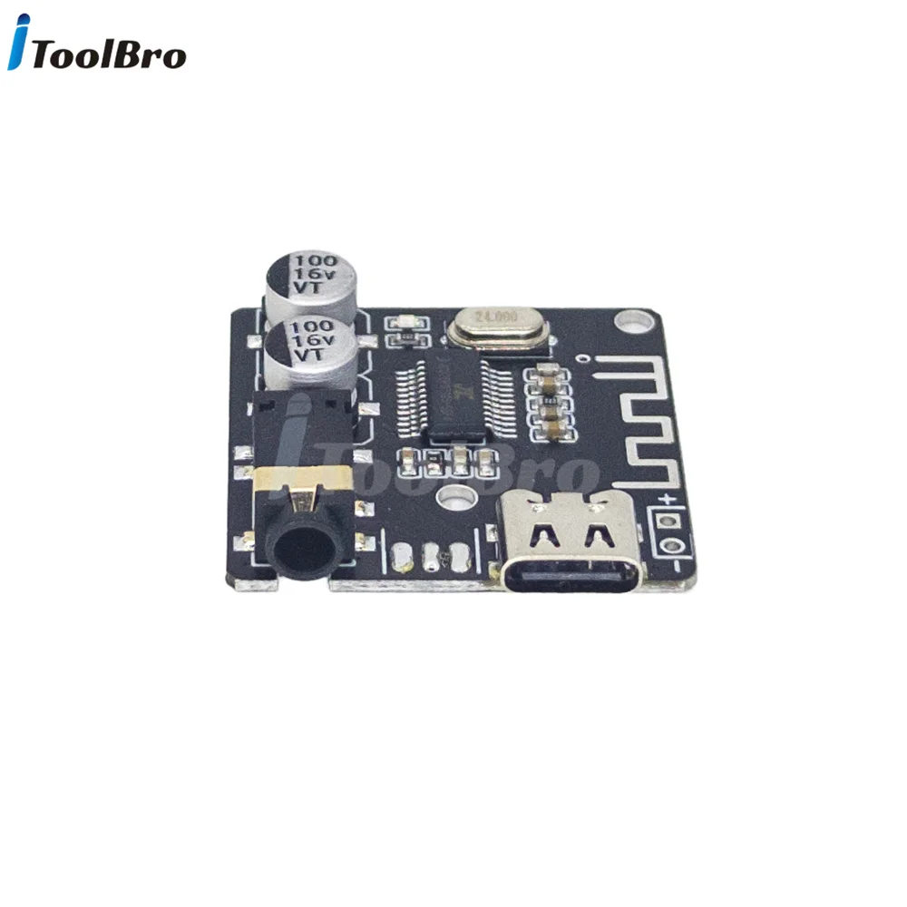 Type-C Bluetooth Audio Receiver Board VHM-314 Bluetooth 5.0 MP3 Lossless Decoder Board Wireless Stereo Music Module 3.7-5V