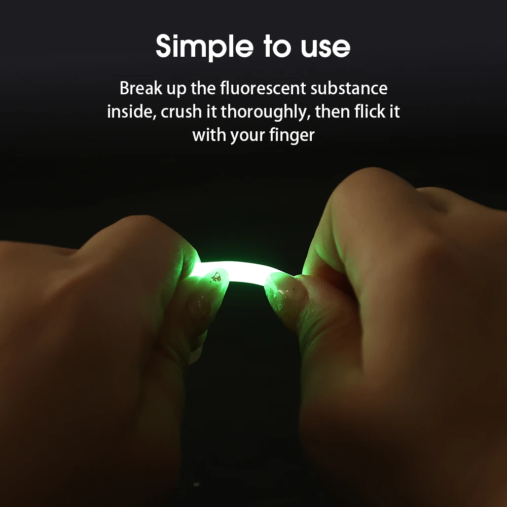 Description Picture 6 of item50/100PCS Fishing Float Light Stick Fluorescent Lightstick LED Fluorescent Dark Glow Sticks Fishing Float Accessories 2.2-4.5mm