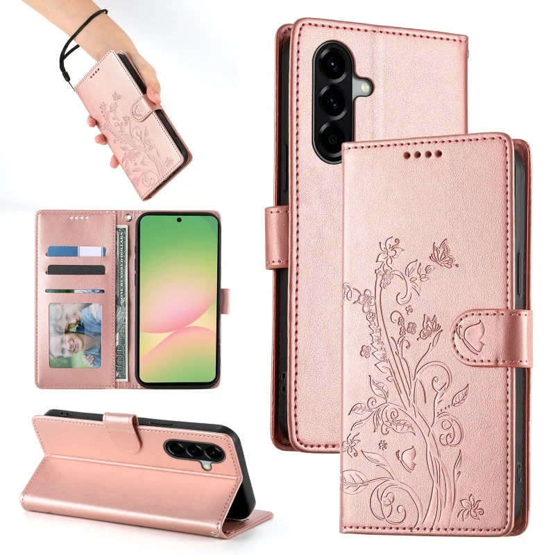 Luxurious Leather Wallet Card Phone Case Cover