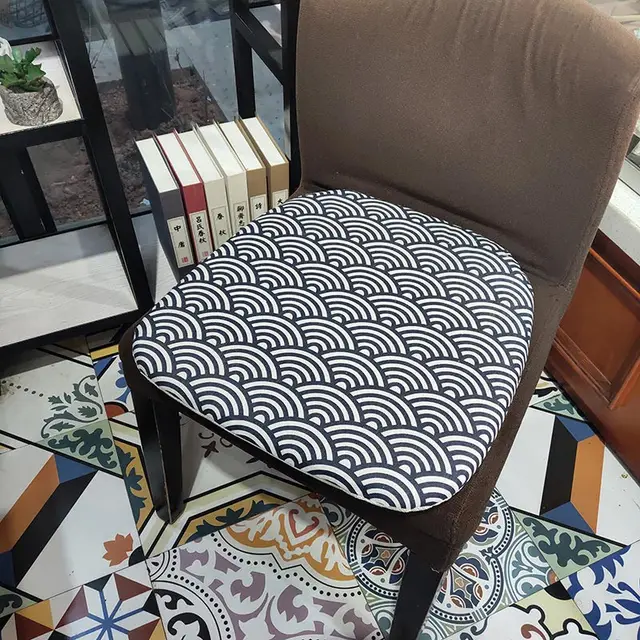 Nordic Printing Chair Decorative Cushion Soft Simplicity Multi-Color Office Dining Stool Non-Slip Pad Sponge Sofa Pillow 40*42cm 6