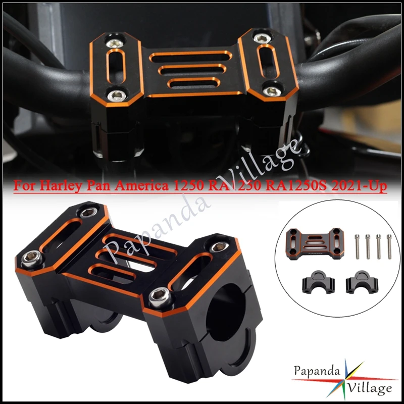 

Стойка на руль мотоцикла с ЧПУ высотой 1 дюйм, с верхним зажимом, стойка на руль для Harley Pan America 1250 RA1250 RA1250S 2021 2024