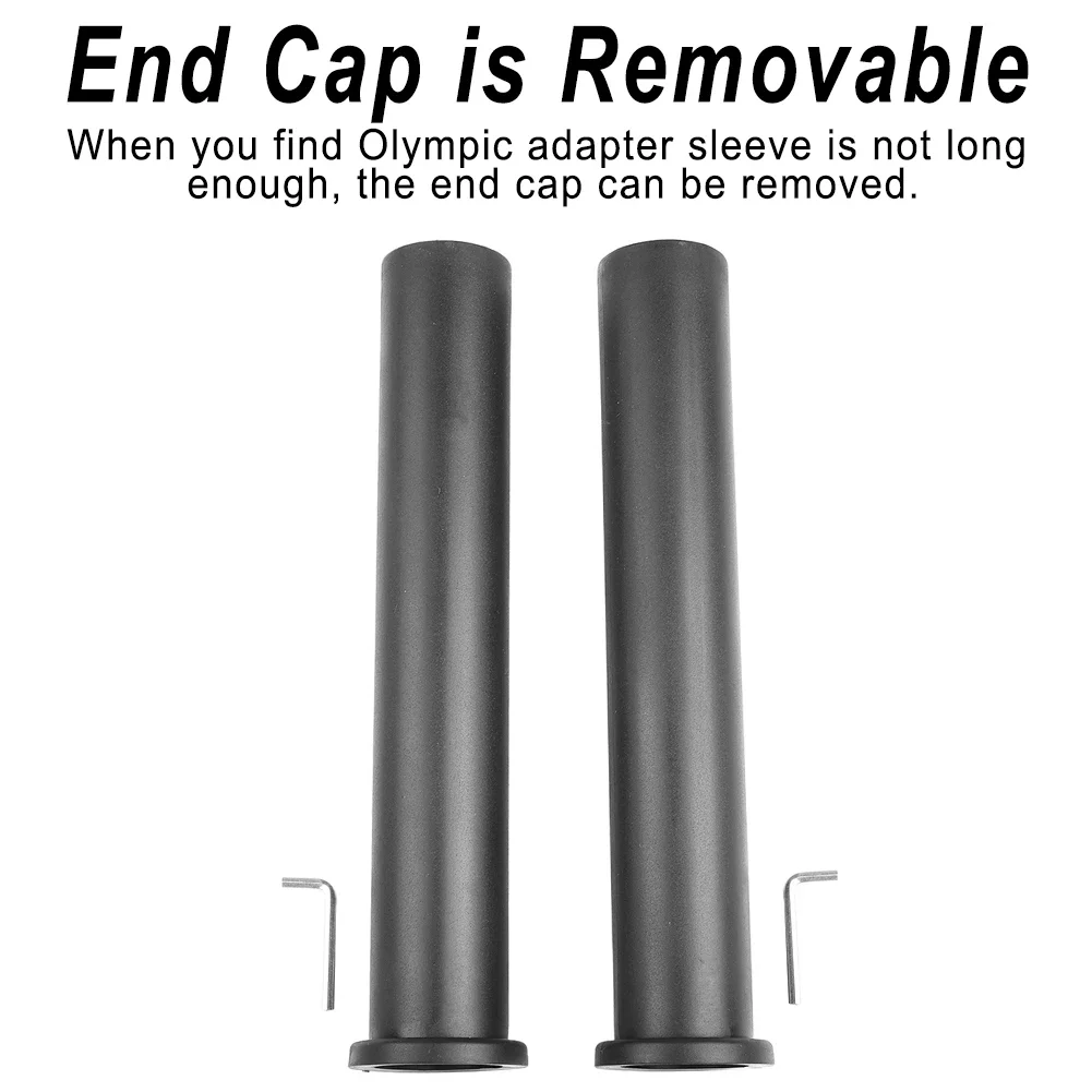 Barbell Weight Plat Adapter Sleeve Converts 1in To 2in Weight Plate Post Barbell Reducer Sleeve Accessories 2 PCS