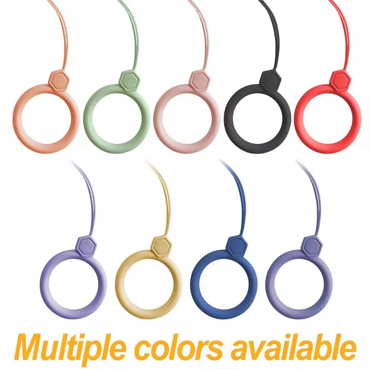 Soft Silicone Wrist Strap Lanyard Keychain