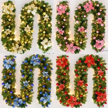 2.7M Christmas LED Rattan Garland Decoration 1