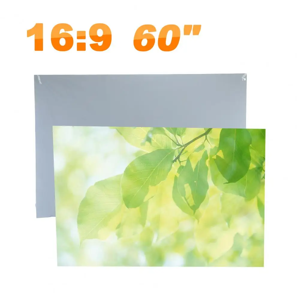 Wide Viewing Area Portable 60 Inch Simple Foldable Projection Movie Screen for Indoor