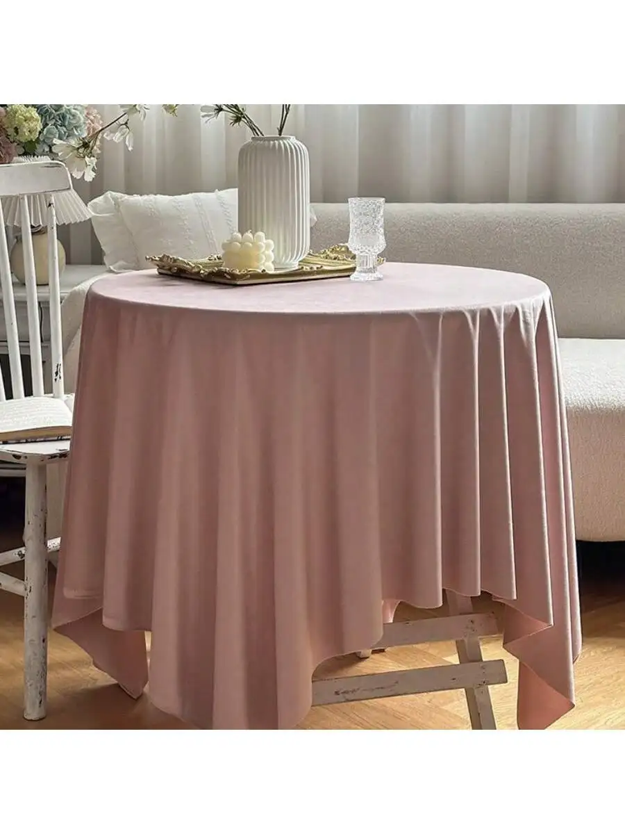 1pc Pink Classic Comforter Cloth Tablecloth for Wedding /Home Decoration 3
