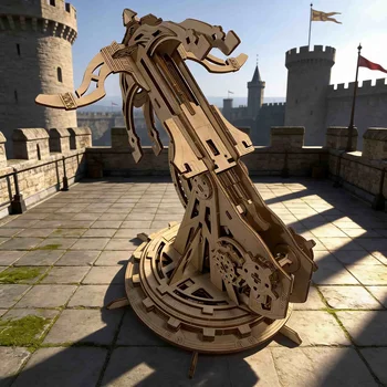 Wooden Siege Crossbow 3D Puzzle Model 1