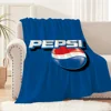 Fashion Art P-pepsi C-cola Logo Blanket Plush Nap Sofa rug for Living Room Warm Office Bedroom Birthday Home Travel Kid Gifts 1