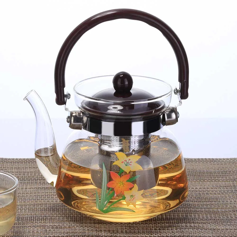 Glass Loop-Handled Teapot Electric Ceramic Stove Cooking Teapot