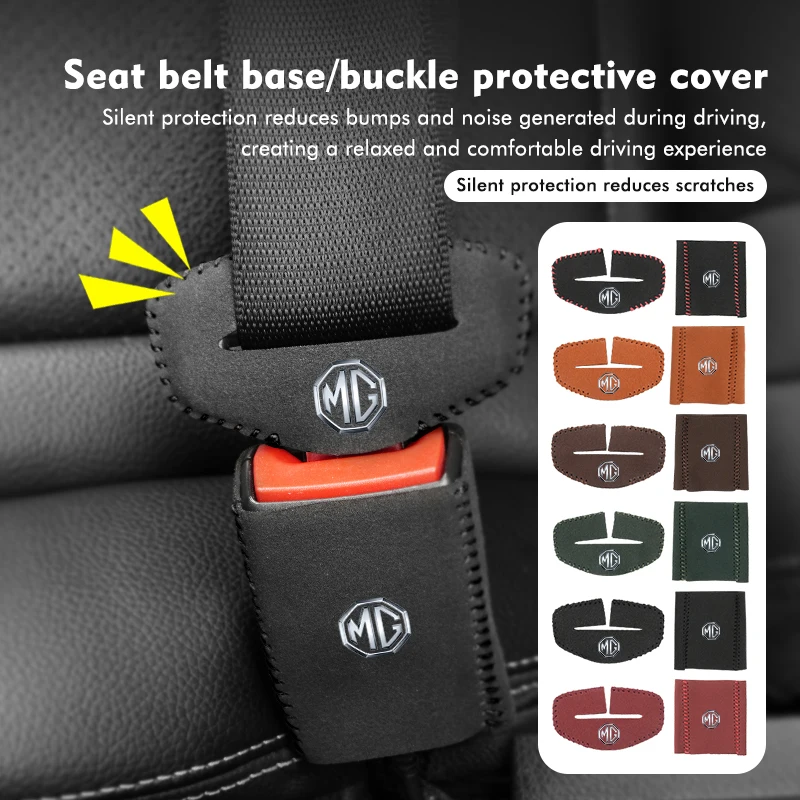 2Pcs Car Seat Belt Buckle Protector Clip Anti-Collisione Cover Per Mg 6 3 5 7 Tf Zr Zs Hs Gs Gt Ettore Rx5 Rx8 350 550