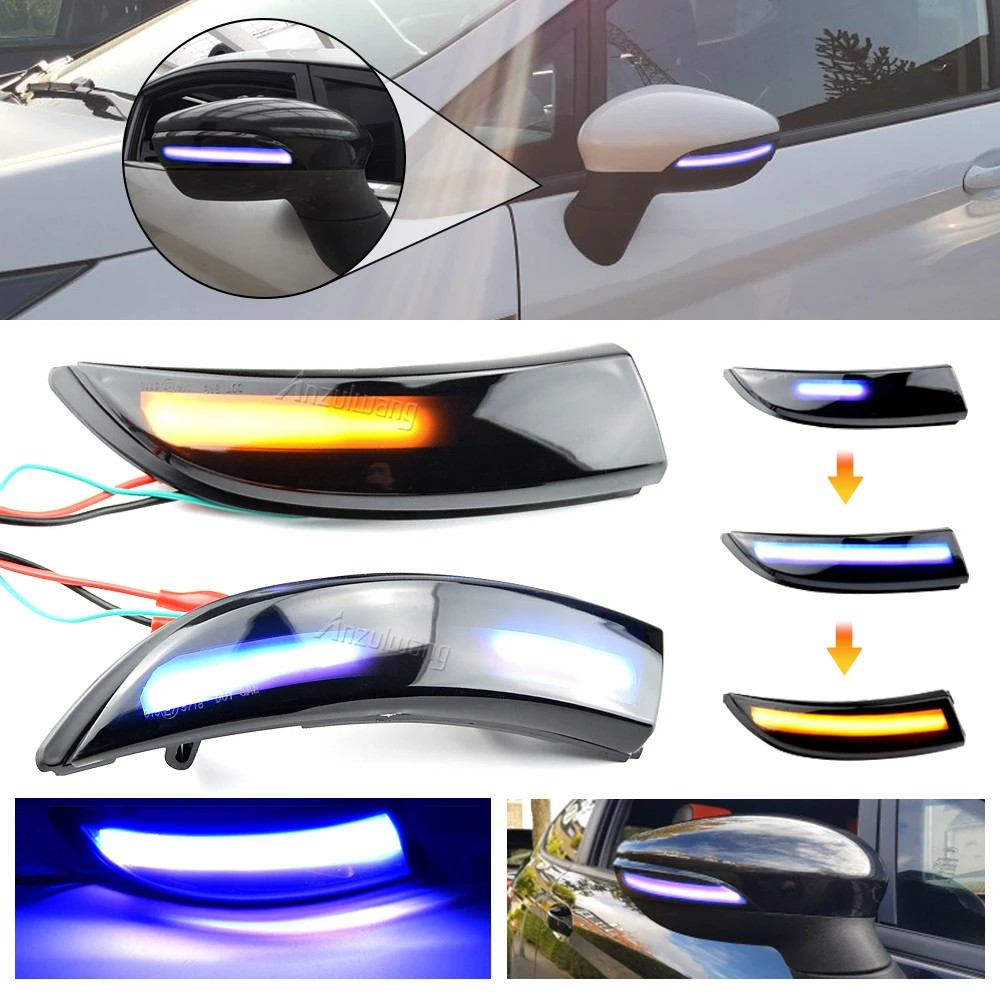 LED Dynamic Turn Signal Light Side Mirror Sequential Indicator Blinker