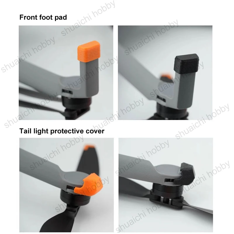 Kit complet pieds et capots lumineux pour DJI Mini 3 Pro, pièces détachées de qualité.