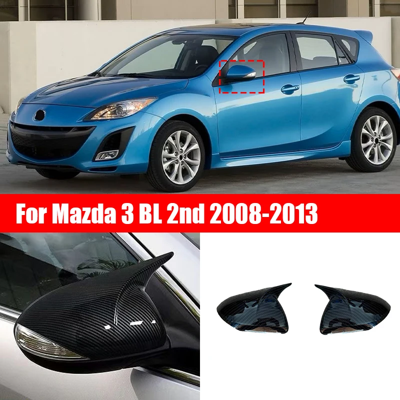 

For Mazda 3 BL 2nd Sedan 2008 2009 2011 2012 2013 covering and pasting rear-view mirror shell exterior decoration modification