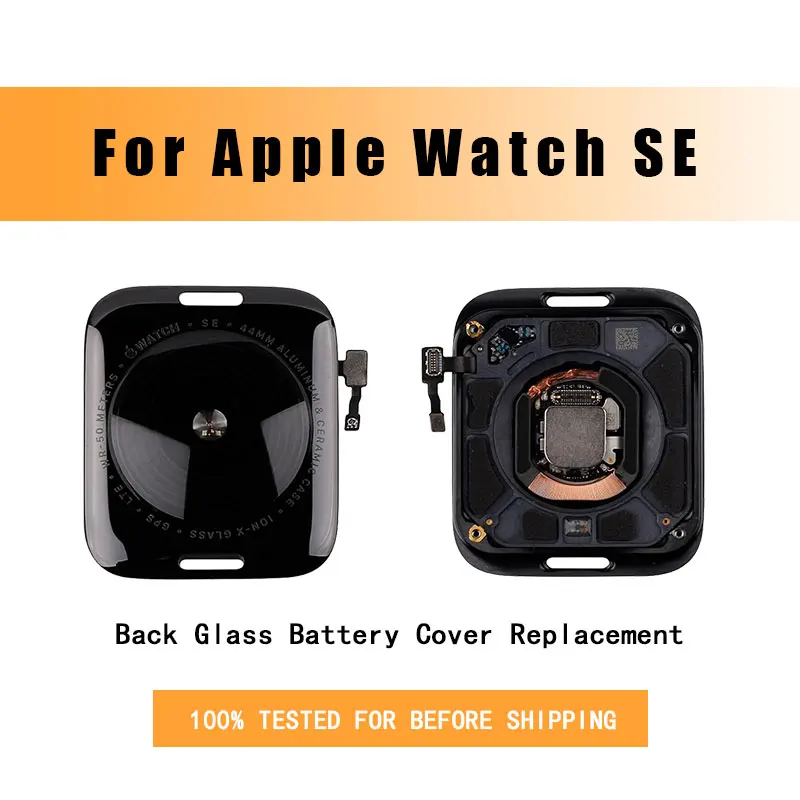 Original Back Glass Cover with Wireless Charging For Apple Watch Series 4 5 6 SE 7 8 9 40 41 44 45MM  GPS/LTE replacement Parts 6