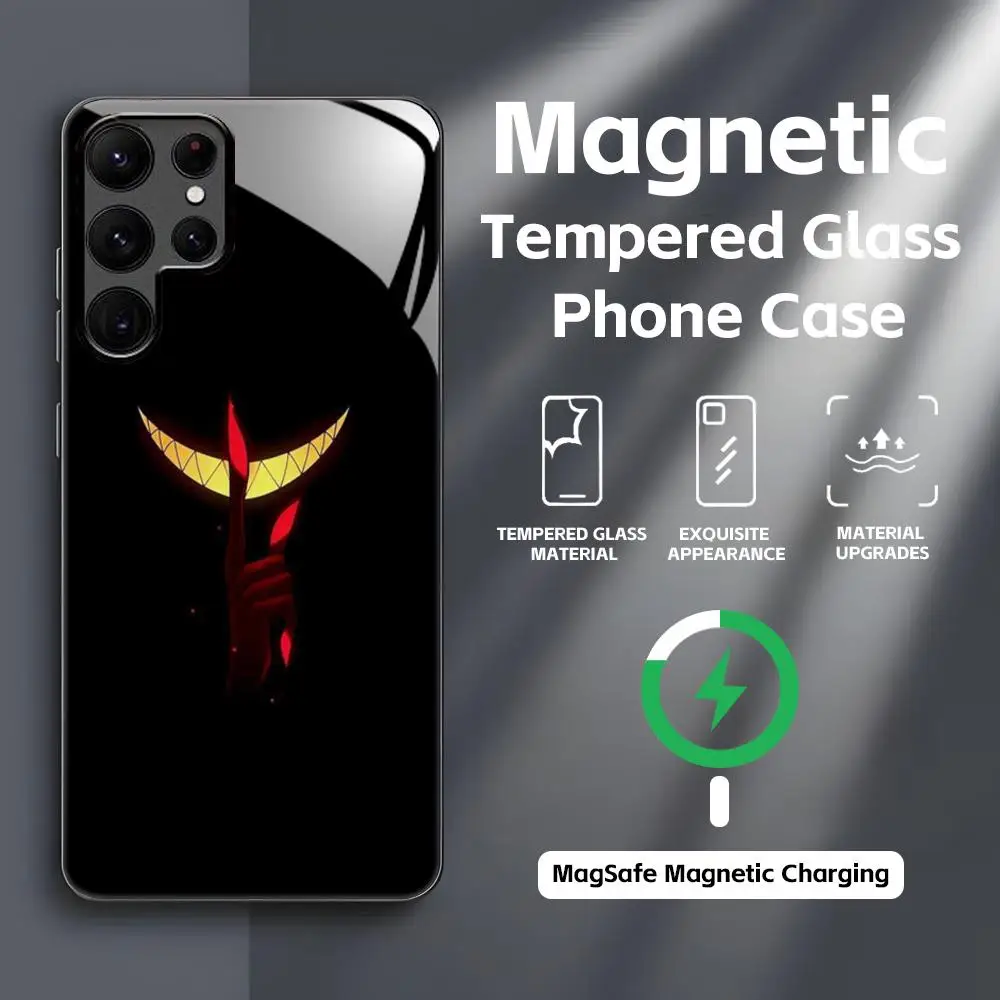 Hazbin Hotel Alastor Glass Magnetic Phone Case
