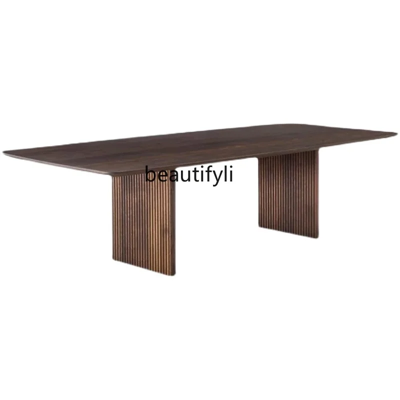 Nordic Solid Wood Conference Table Long Table Modern Minimalist Desk Creative Minimalist Rectangular Conference Table