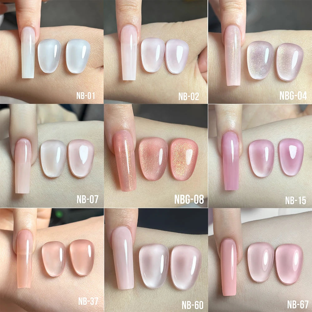 KODI JYJ Natural Rubber Base Gel Semi-permanent in Glitter