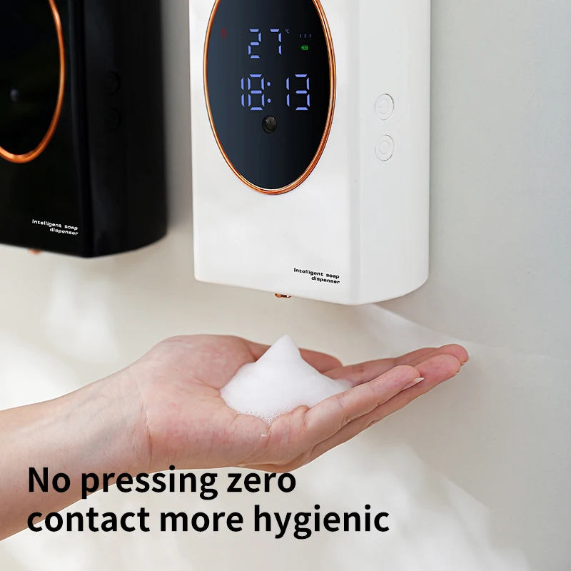 Intelligent Wall Mounted Sensing Soap Dispenser with Non-contact Infrared Bubbles Suitable for For Bathroom Smart Washing Hand