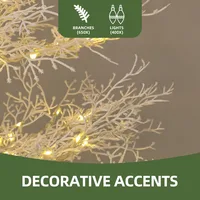 Prelit White Artificial Christmas Tree with 400 Switchable Fairy Lights 4