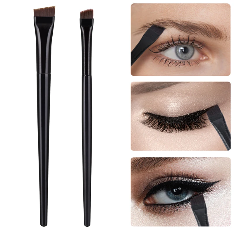 Makeup Brush Professional Eyebrow Eyeliner Small Angled 1/2PCS