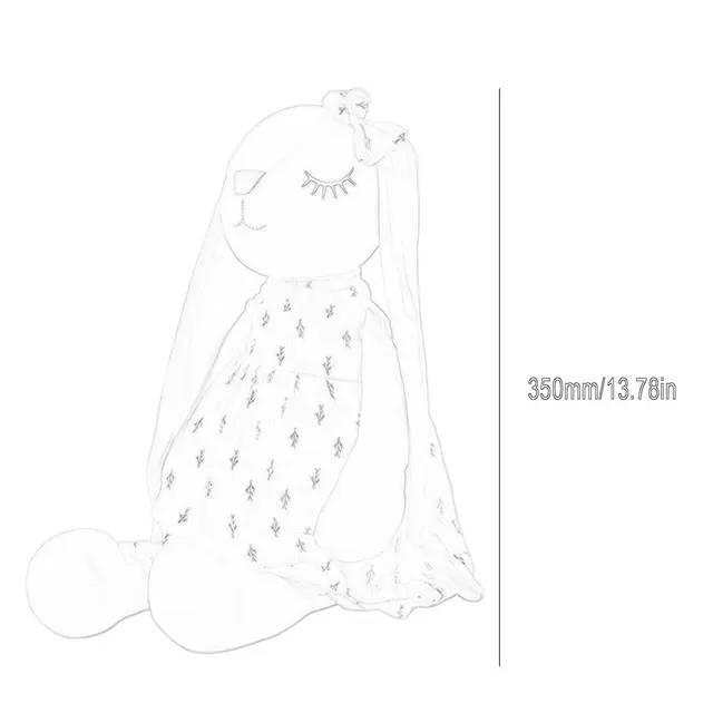 35CM Cute Bunny Doll Plush Toy Doll Baby Soothing Rabbit Doll With Sleeping Doll Plush Toy Stuffed Animals Kids Plushie Doll Toy 6
