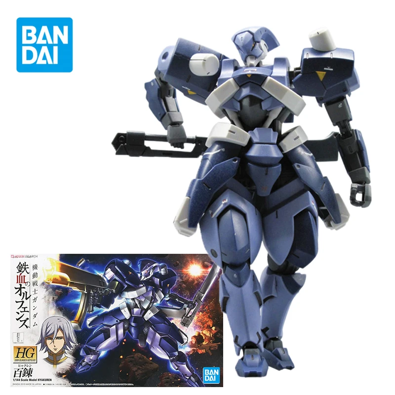 

Original Bandai Gundam Model Kit HG IBO 1/144 HYAKUREN Anime Action Figures Toys for Boys Birthday Gifts