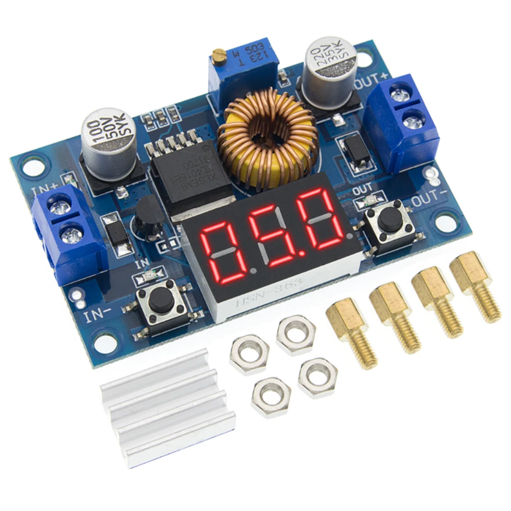 

XL4015 LED 5A DCDC Voltage Step Down Reduce Converter Volt Meter With Display Charger Step Down Module