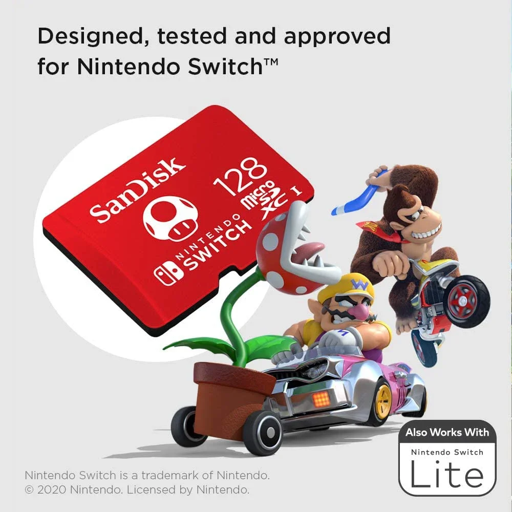 SanDisk Micro SD Card for Nintendo SWITCH Game Special