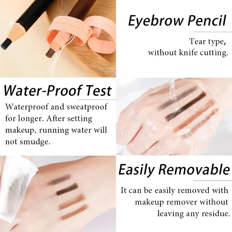Description Picture 6 of item5pcs Eyebrow Pencil Permanent Makeup Eyebrow Enhancers Cosmetic Waterproof Microblading Pen Tint Eye Brow Pencil Marker Tools