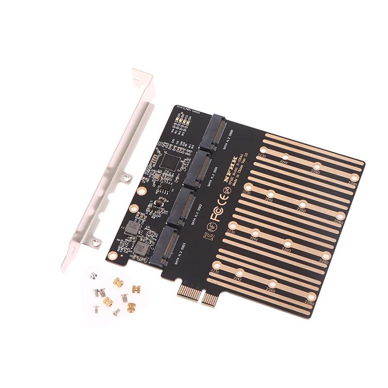 PCIE to M2 어댑터 확장 카드 라이저, PCI Express X1 3.0 4 포트 B 키, M.2 NGFF SATA SSD 어댑터, PCI-E M.2 어댑터, 신제품