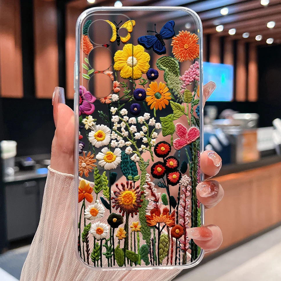 Lovely Animal Cartoon Soft TPU Transparent Silicone Bumper Phone Case
