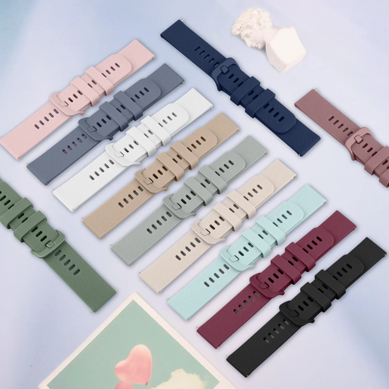 Premium Silicone Watch Strap - 20mm/22mm - Universal Fit