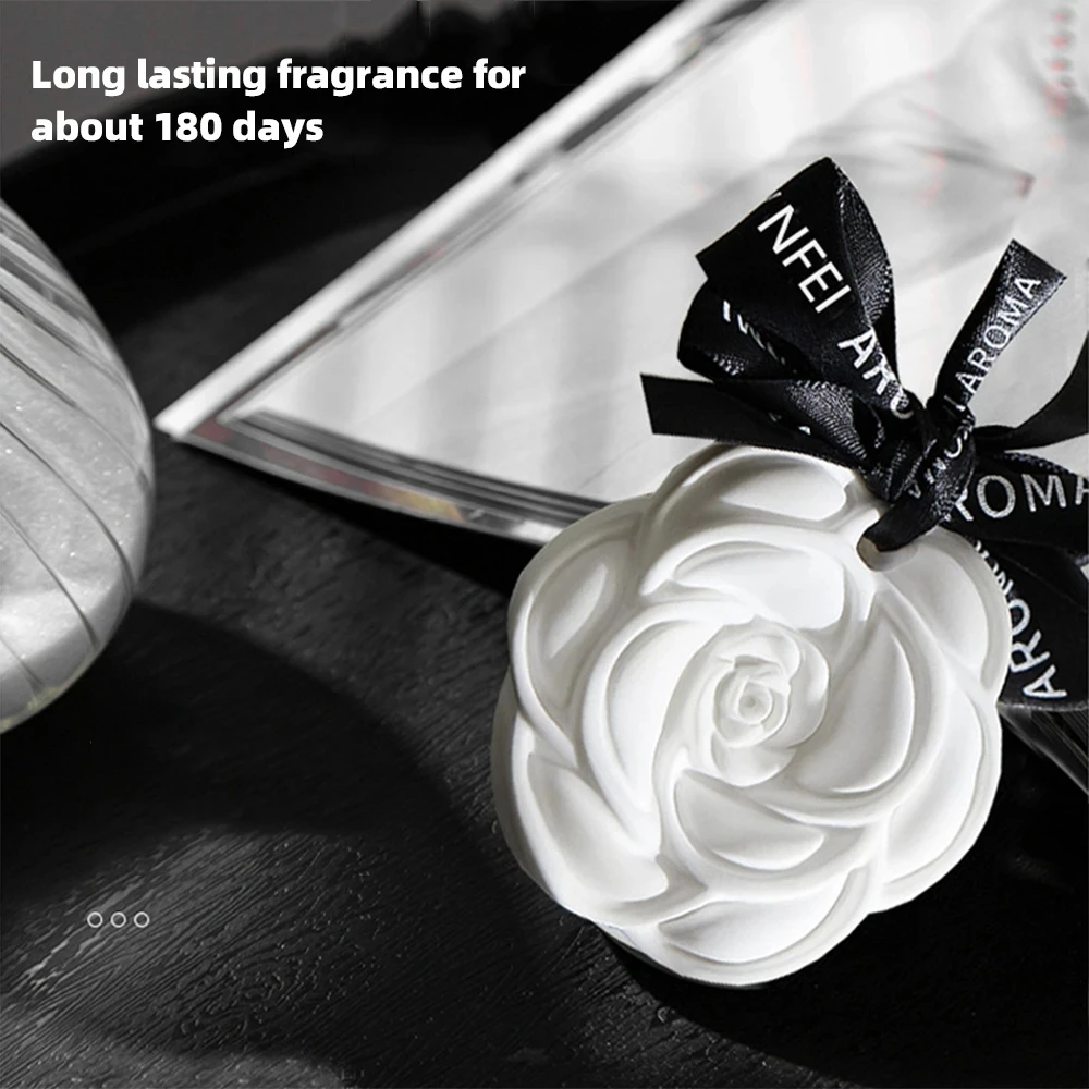 Car Air Freshener Beautiful Flower Perfume for Car Styling Aroma Fresh Air Purifier Interior Decorations