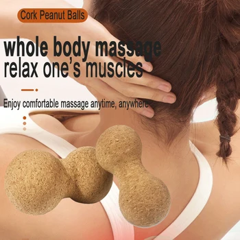 Cork Peanut Massage Ball 1