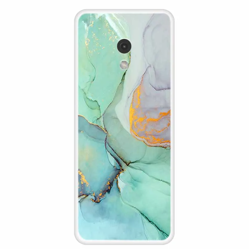 Marble Painted Clear TPU Back Cover - Protective Clear Shell
