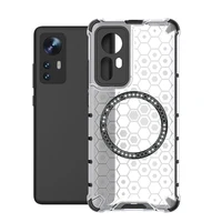 For xiaomi 12 Pro Magnetic Ring Back Cover Phone Case Magsafe Ring Wireless Charge Lens Protect Shockproof Coverage Funda Cases 1