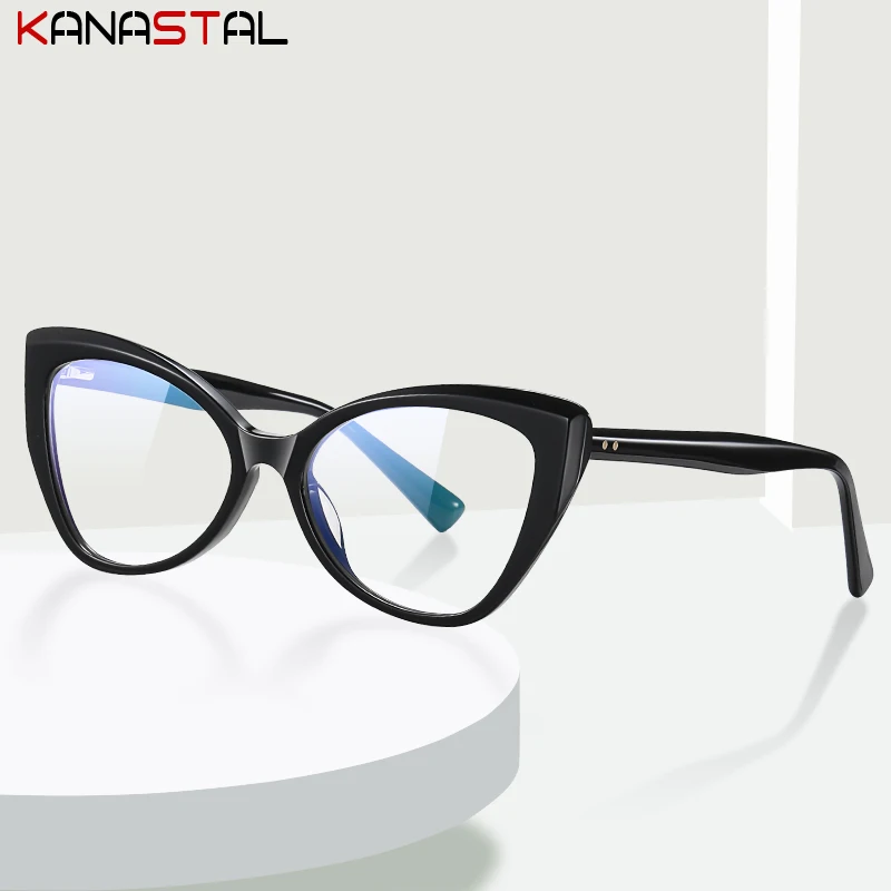 

Очки женские компьютерные в стиле ретро с защитой от внешних лучей