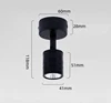 110v 220v  12v  Led Spot Light 3W Surface Mounted Cabinet Showcase Counter Jewelry Lamp Rotatable Angle Ceiling Mini Spotlight 2