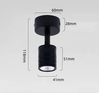 110v 220v  12v  Led Spot Light 3W Surface Mounted Cabinet Showcase Counter Jewelry Lamp Rotatable Angle Ceiling Mini Spotlight 2