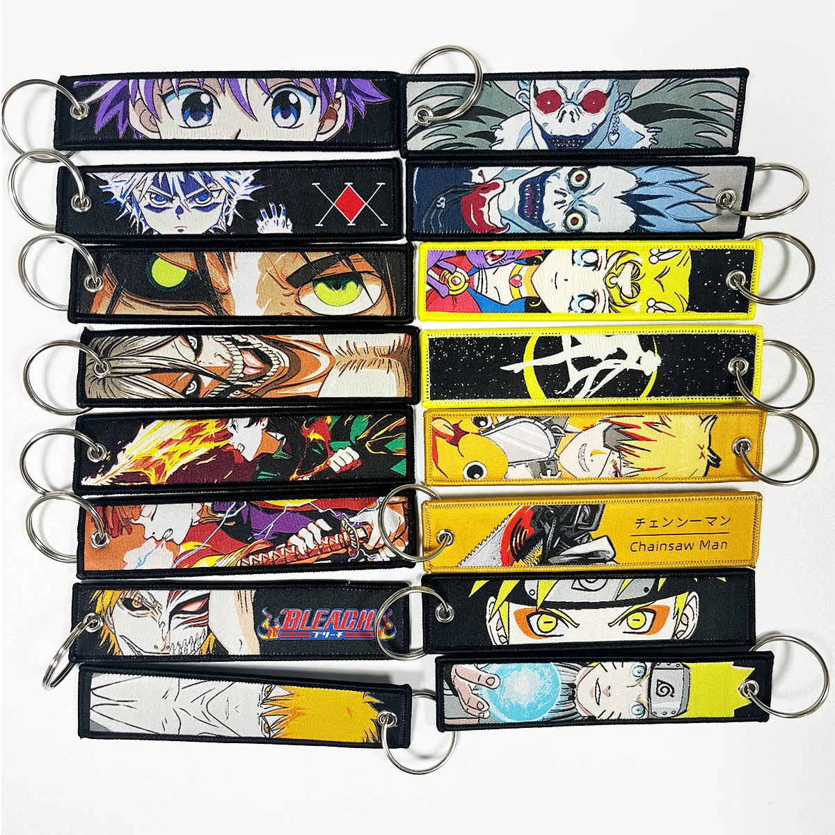 Pack De 2 Llaveros De Anime Con Espada, Aleación De Zinc, Colgante Para Bolsos, Llaves O Mochilas, Regalo Original Para Fans De Series Populares