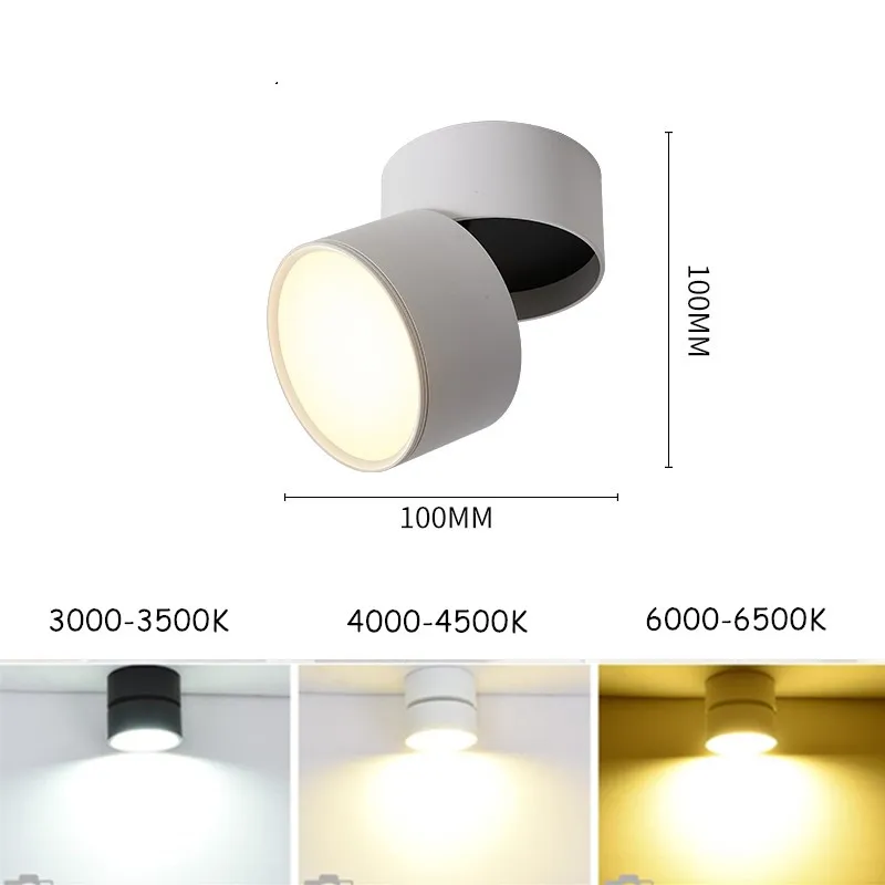 Led Downlight Foldable Ceiling Pin Light Surface Mounted Spotlight Led Lamp 7W 10W 12W Down Light Kitchen Home Decor Lighting images - 6