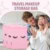 A15F-50 Pieces Eyelash Aftercare Bags Plastic Makeup Bags Toiletry Makeup Pouch Cosmetic Travel With Drawstring 5