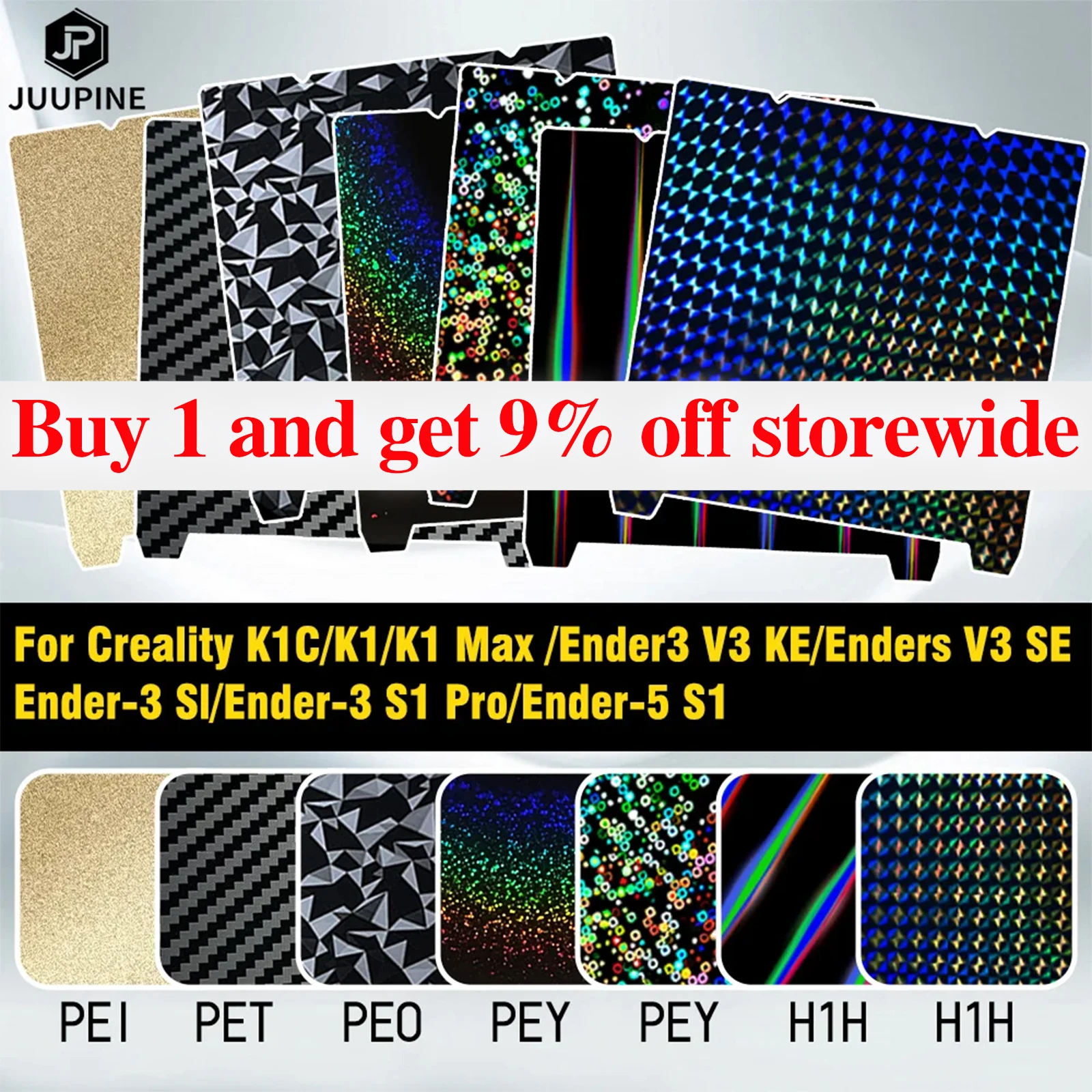 For Creality K1C/ K1/ K1 MAX /Ender3 V3 KE/310X315mm PEI Build