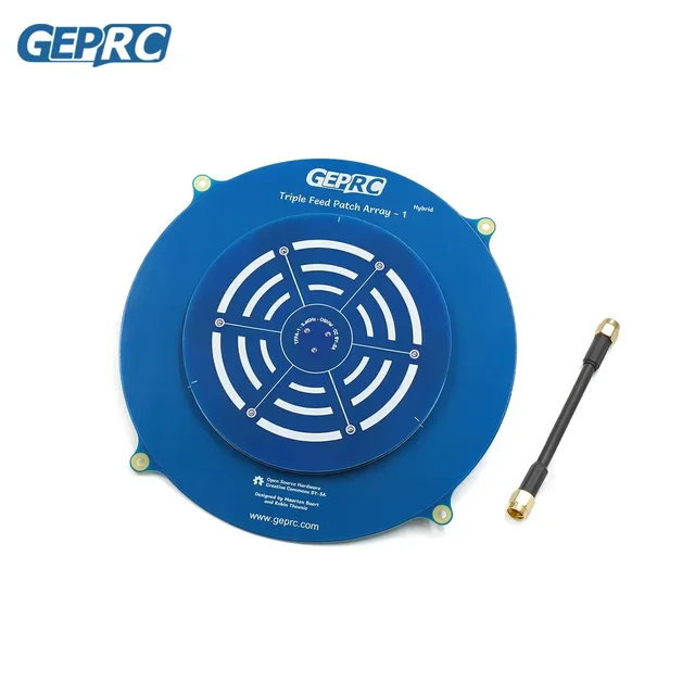 GEPRC Triple Feed Array 5.8G 14DBI Circular Polarized FPV Antenna Compatible RHCP LHCP for RC Drone FPV Long Range VTX Goggle 1