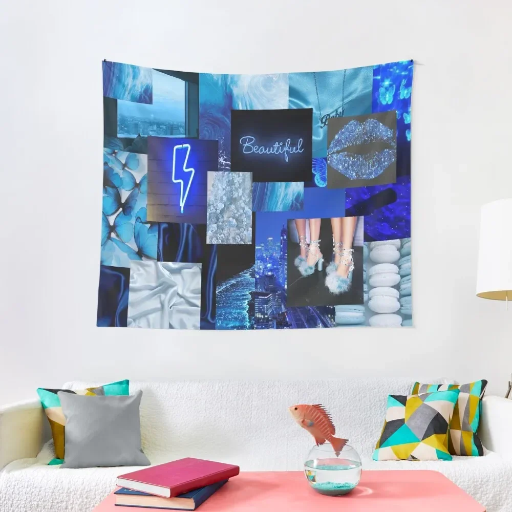 

THE BLUES girl aesthetic Tapestry Room Decor Cute Room Decorations Aesthetic Room Design House Decoration Tapestry