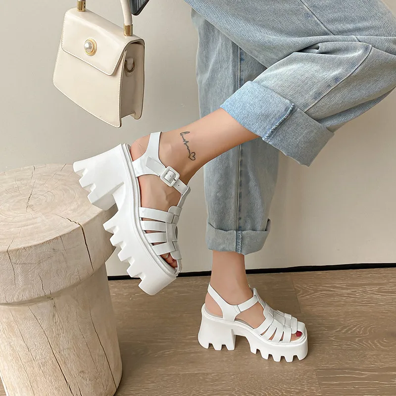 FEDONAS Super High Heels Gladiator Women Sandals Fashion Casual