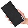 Wallet Long Bussiness Card Holder Hasp Wallet Aluminum Metal Credit Cross pattern Purse Checkbook Mini Card Wallet For Man 5