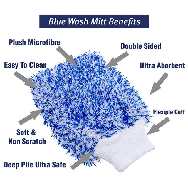 Guanti per la pulizia su entrambi i lati guanti assorbenti per il lavaggio  dell'auto addensati microfibra in pile corallo per il lavaggio automatico  per la manutenzione dell'auto - AliExpress