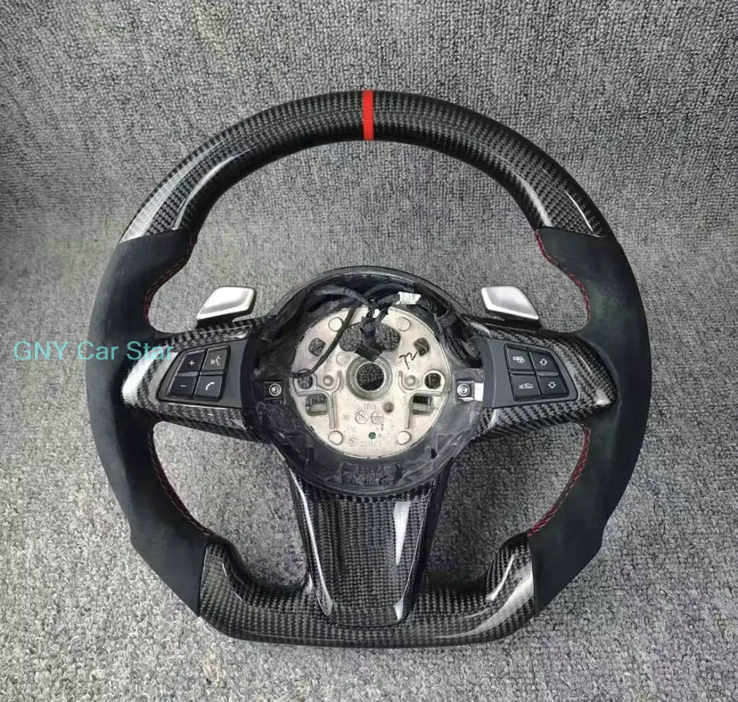 BMW Z4 E89 2009-2016용 D형 카본 파이버 가죽 스포츠 스티어링 휠